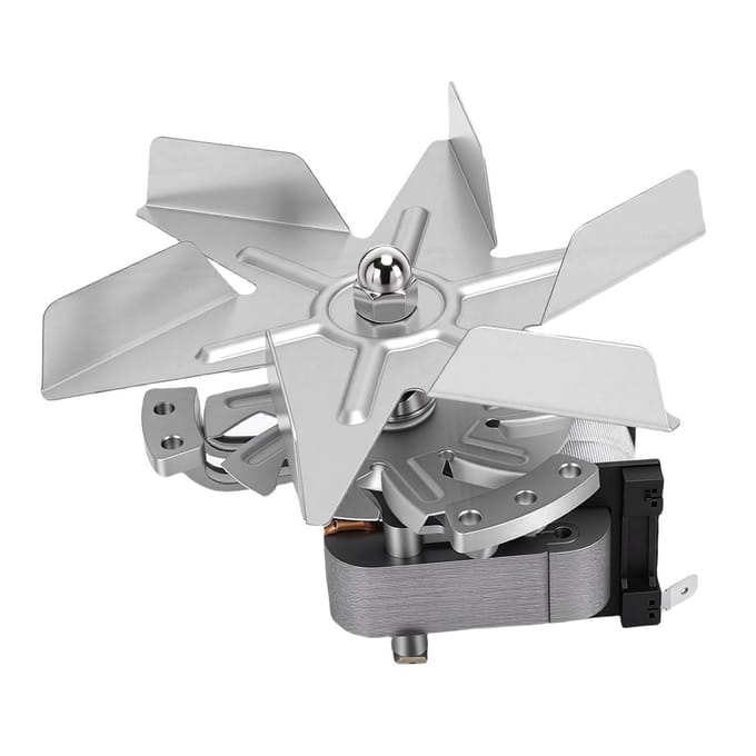 Ventilatormotor Aluminium 6 Bladen Ventilatormotor Vervangingsonderdeel voor Constante Temperatuur Oven gray