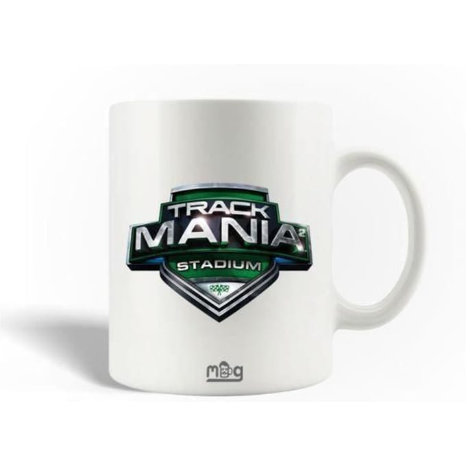 Mug en Céramique - TrackMania - Logo - 30cl - Compatible Lave-Vaisselle - Blanc