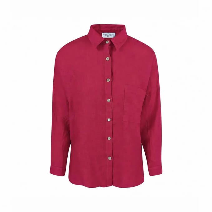 Dameshemd met lange mouwen Haris Cotton