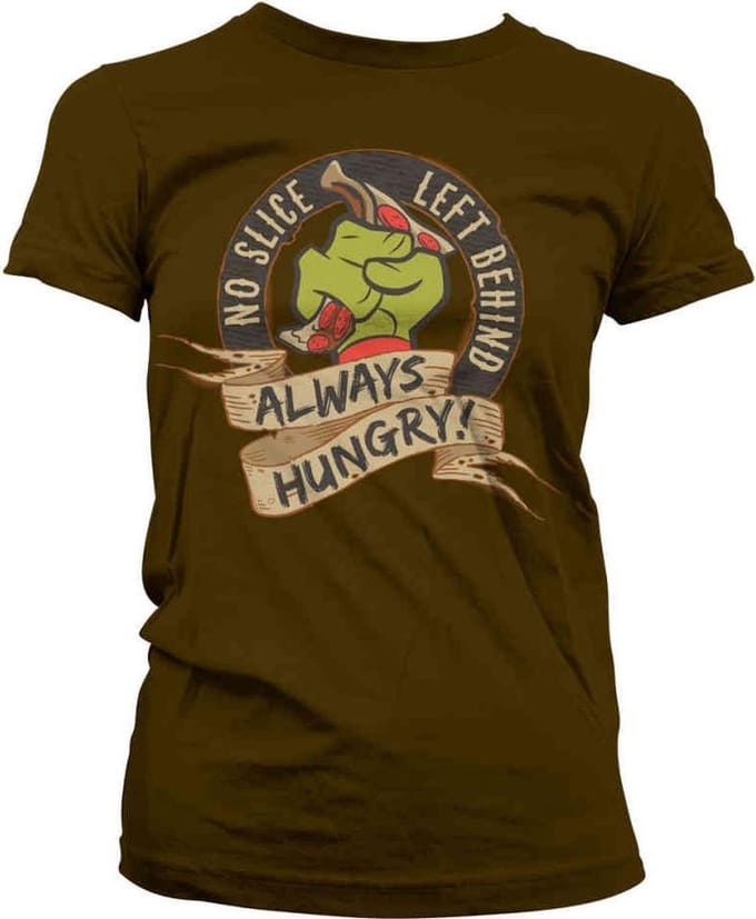 Teenage Mutant Ninja Turtles Dames Tshirt -M- No Slice Left Behind Bruin