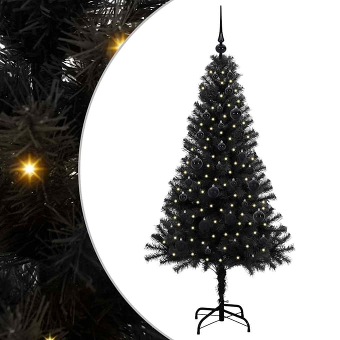 vidaXL - Kerstboom - Zwart - 150 - cm - PVC