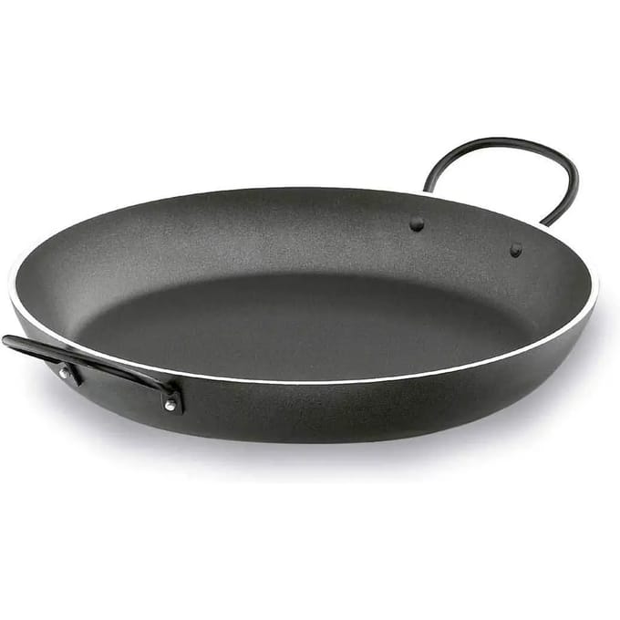 Ronde robuuste aluminium koekenpan met antiaanbaklaag Lacor Magma 32 cm