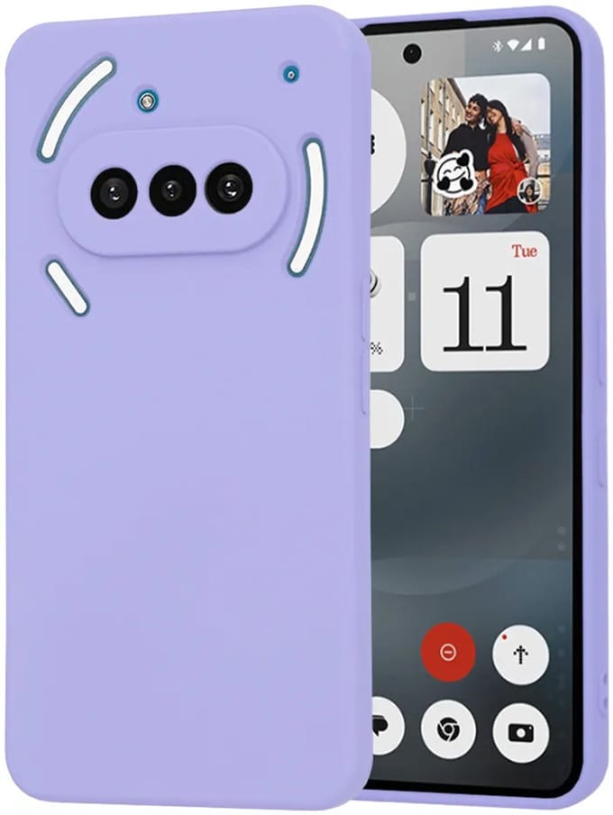 Hoesje geschikt voor Nothing Phone (3a) - Techsuit Soft Flex Silicone Back Cover - Light Purple