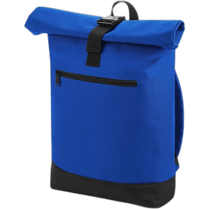 BagBase Roll-Top Backpack BG855 - Bright Royal - 32 x 44 x 13 cm
