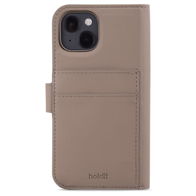 Holdit Wallet Case Magnet Plus geschikt voor Apple iPhone 14 / 13 - Mocha Brown