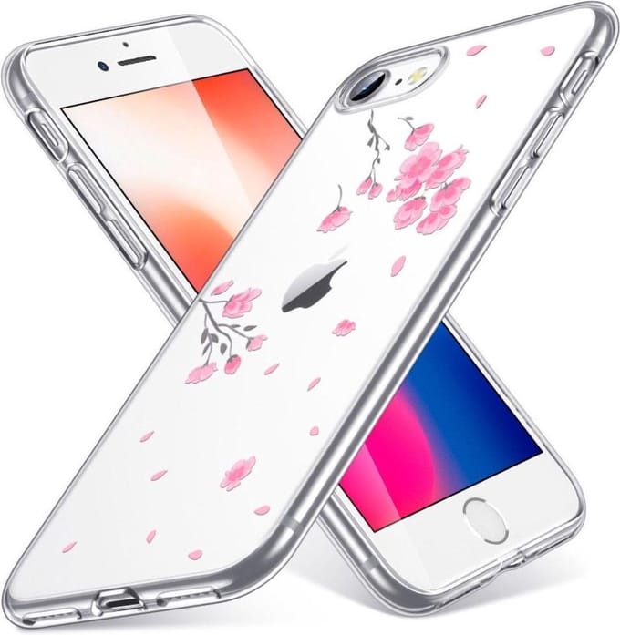 ESR Mania Back Cover hoesje iPhone 7/8/SE 2020 Cherry Blossom print