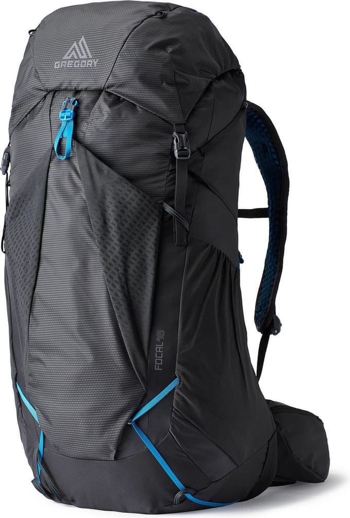 GREGORY trekkingrugzak rugzak Focal 48 Backpack Ozone Black donkergrijs