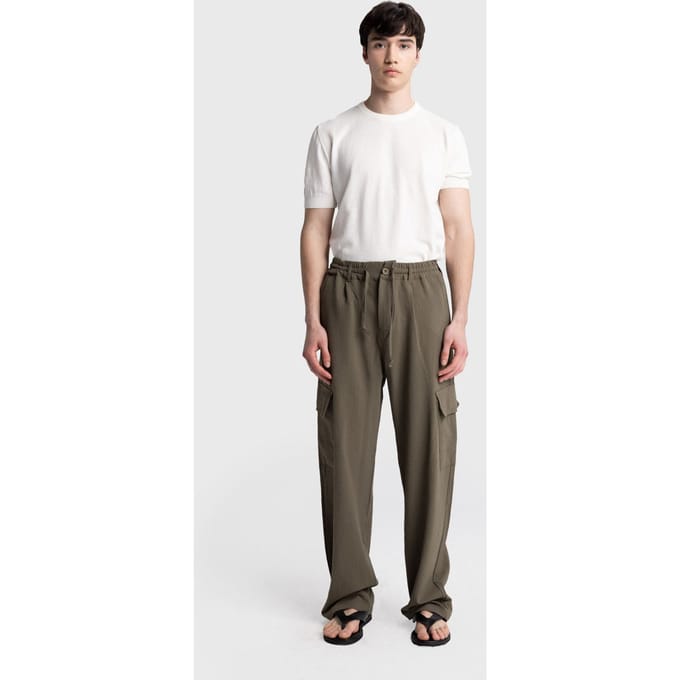 Heren Katoenen Rechte Knit Broek