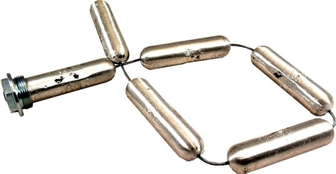 Wolf Ketting beschermingsanode magnesium niet geïsoleerd., 2482451
