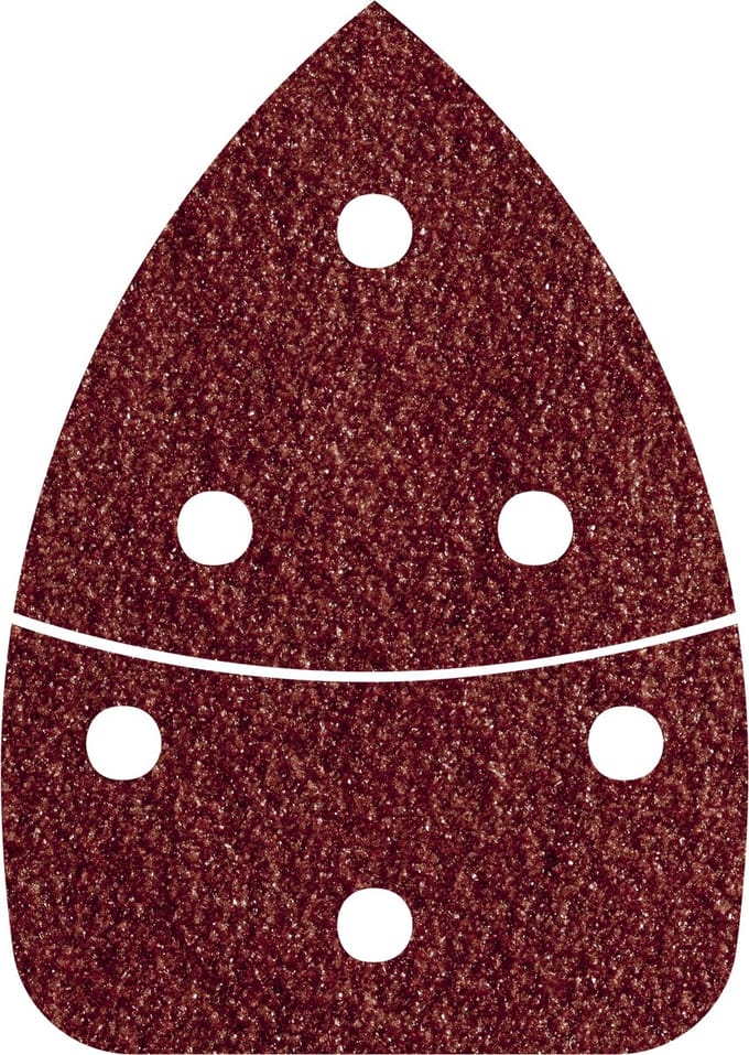 Wolfcraft 3139000 Multi-schuurpapier Met klittenband, Geperforeerd Korrelgrootte (num) 180 (l x b) 139 mm x 98 mm 6 stuk(s)