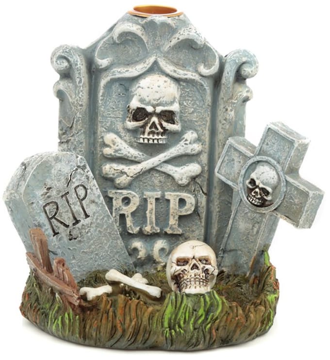 Halloween RIP Grafsteen Backflow Wierookhouder – Decoratie & Aromatherapie