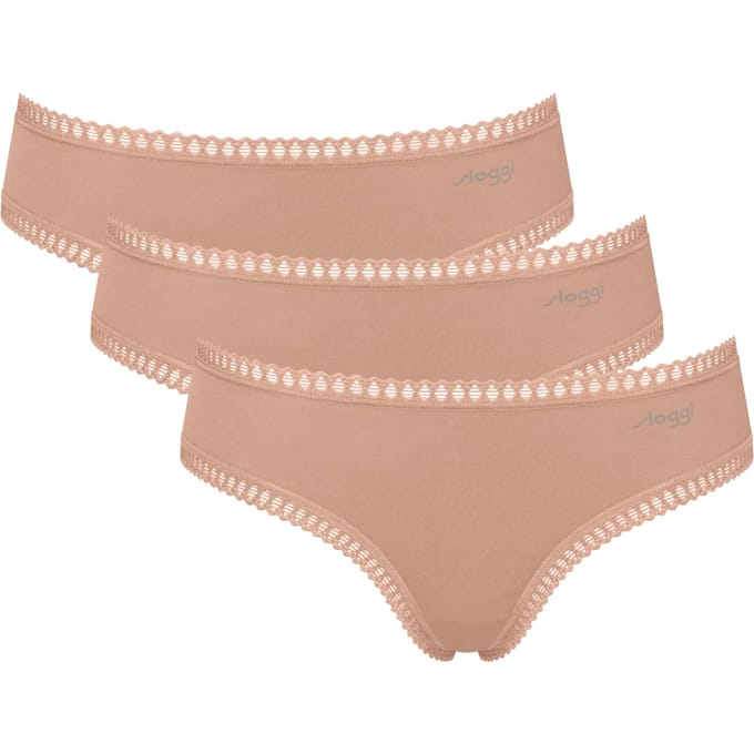 Sloggi Women GO Crush Hipster (3-pack) - dames slip - beige
