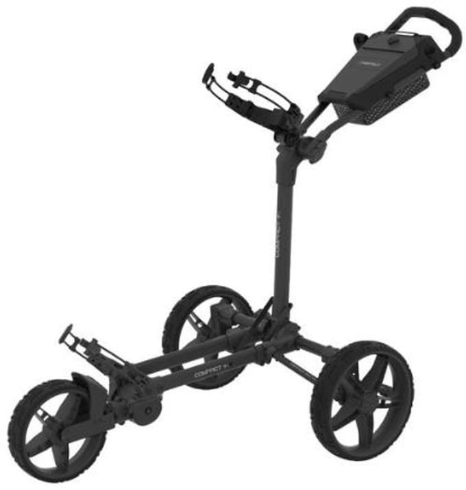 Fastfold Trolley Compact+ Mat Zwart 3-Wiel