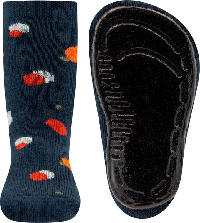 Ewers Antislipsok - Donkerblauw met Stippen - Siliconenzool-19/20