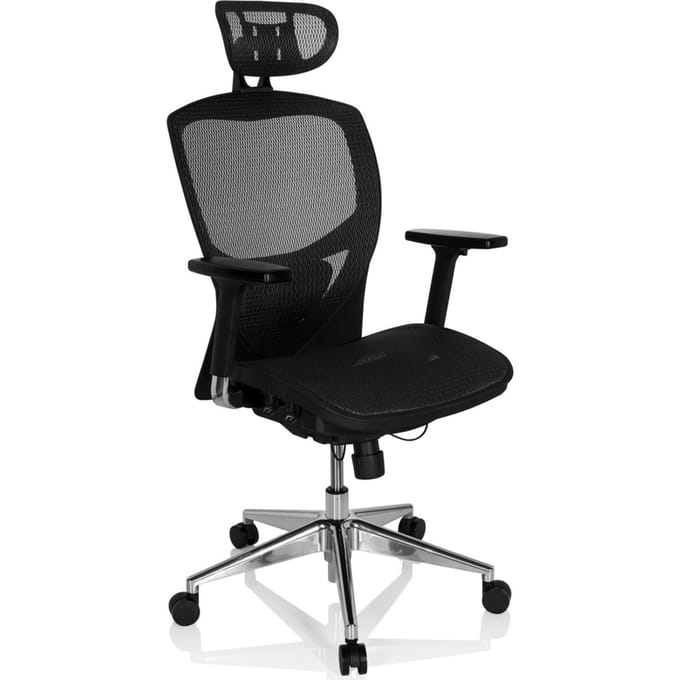 hjh office Venus One - Bureaustoel - Zwart