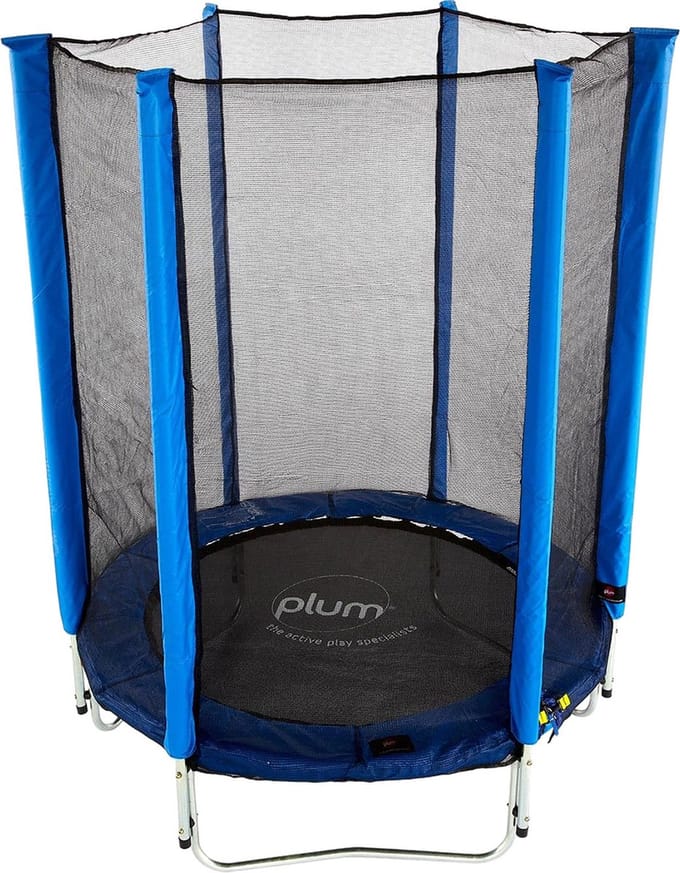 Plum trampoline Junior met veiligheidsnet blauw 4ft