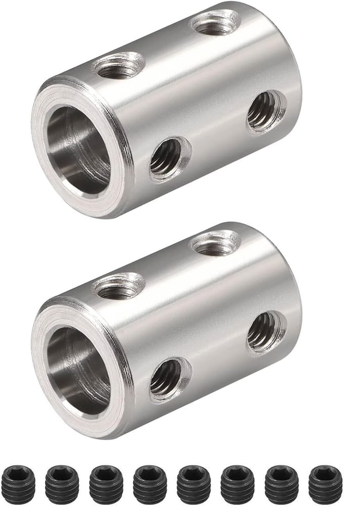 Dailygoods- Motoraskoppeling Stijve Koppeling - 2 Stuks - 14 x 22 mm