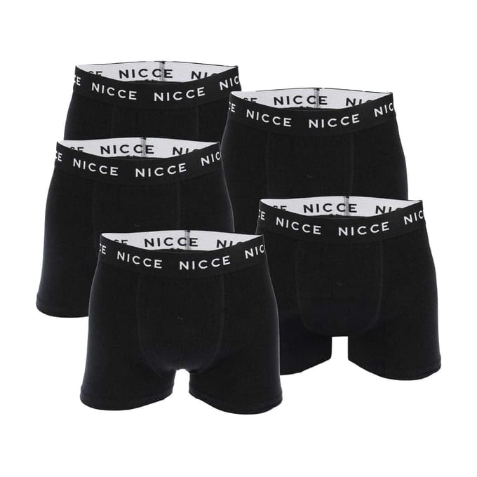 Nicce Galan Boxershorts Heren (Set van 5) (Zwart)