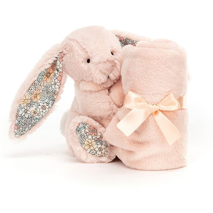 Jellycat knuffeldoekje en knuffel bashful bunny blossom blush