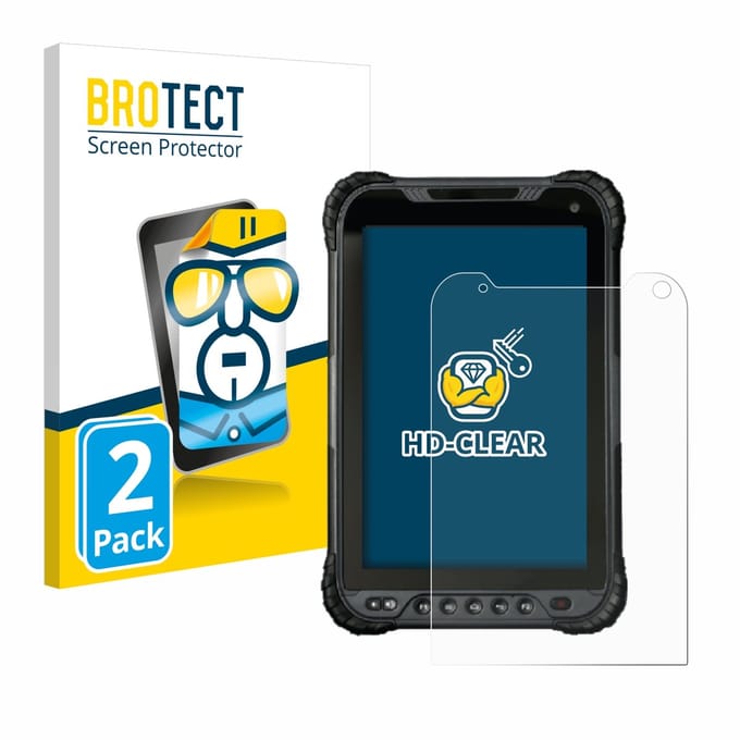 BROTECT - Screenprotector voor UniStrong UT30 8" - Folie Beschermfolie transparant 2 Stuks