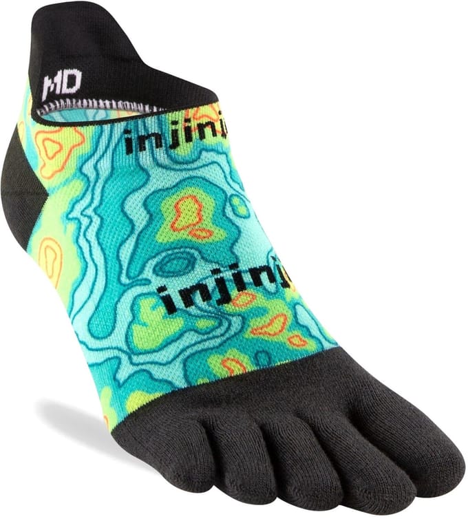 Injinji Run Lightweight No-Show Coolmax - Aqua - 37-40