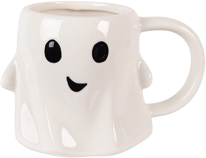 Clayre & Eef Mok Spook 350 ml Wit Keramiek