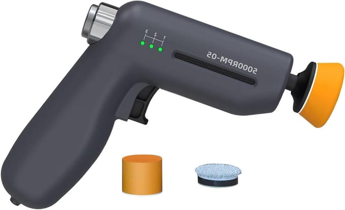 Mini Polijstmachine - Wax Machine - Lak Onderhoud - Oververhitting Preventie - 12V - Zwart