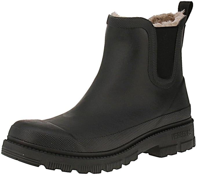 Verbenas 9302180985 Lua Mate Combi Fur - Dames Chelsea Laarzen - Zwart-Zwart
