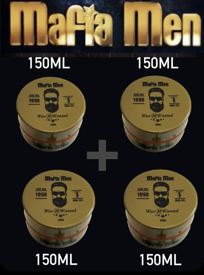 2+2 Gratis 4 Pack- Mafia Men Haarwax 10 Wanted (4-Pak Wanted 600 ml)