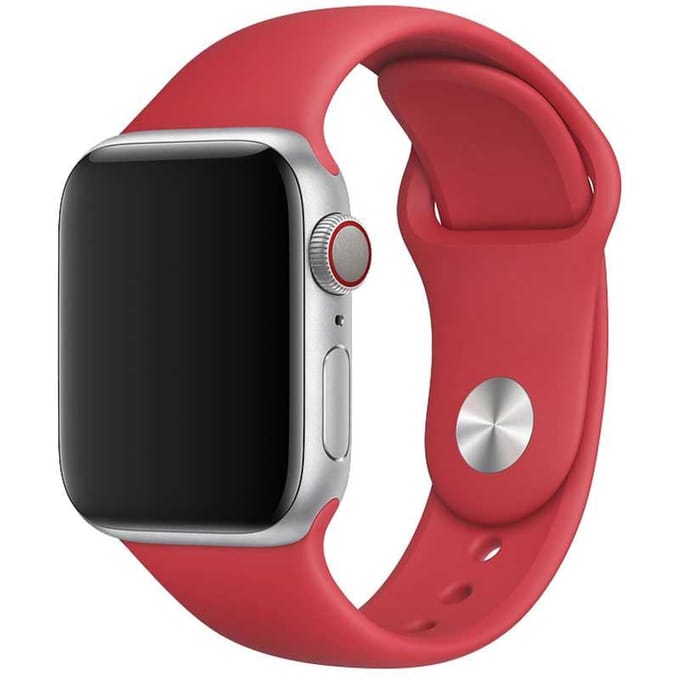 2+1 | Apple Watch Bandje Ovaro - Siliconen - Rood