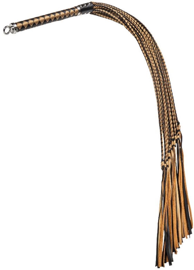 RISE - Cat O' Nine BDSM Zweep - Regular - Zwart/Goud