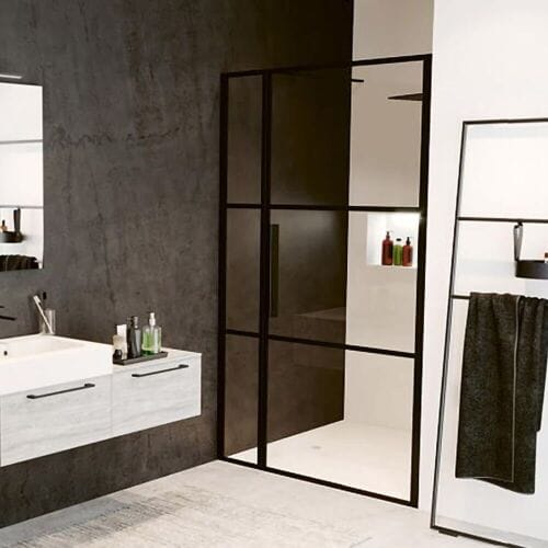 Riho Grid swing door with fixed part for niche GB104 110 cm, G004004121