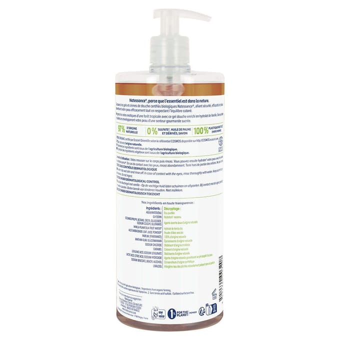 Natessance Biologische Vanille Douchegel 1 L