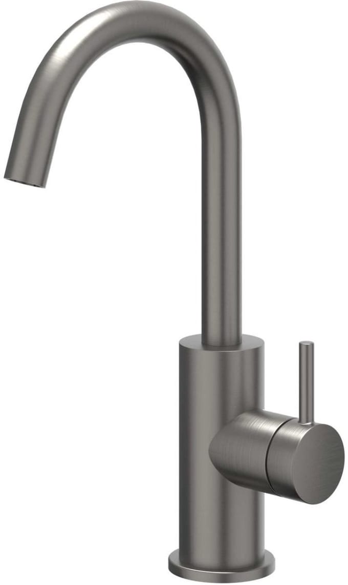 IVY Bond Wastafelkraan - Hoge Draaibare Uitloop - Geborsteld Metal Black PVD