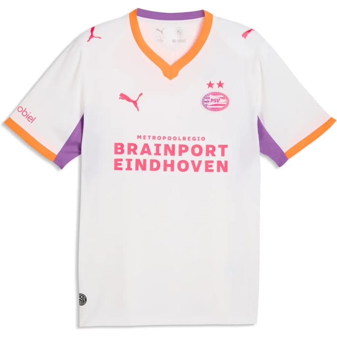 Puma Psv Eindhoven 26/27 Replica Weg T-shirt Met Korte Mouwen Wit M Man