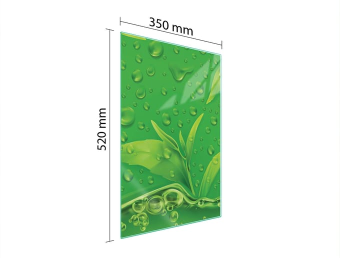 TMK ArtDeko - Snijplank - Glas - 35x52 cm - Motief: Bladeren