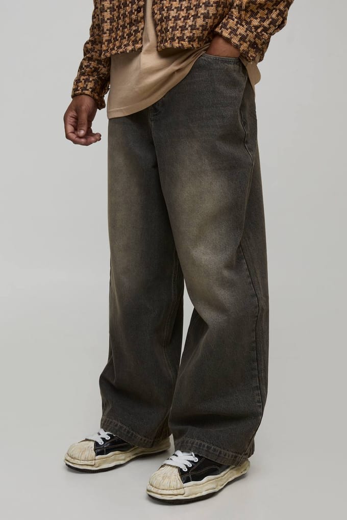 Essential Parachute Fit Jeans | Stone | Size 48R