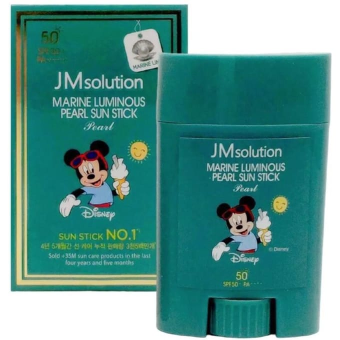 JMSolution Disney Marine Luminous Peaarl Sun Stick SPF50/PA++++21g + RANDOM GIFT blue