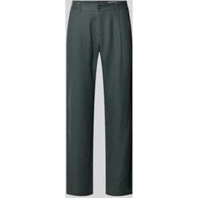 Tapered linnen broek met riemlusjes model 'OSBY JOGGER'