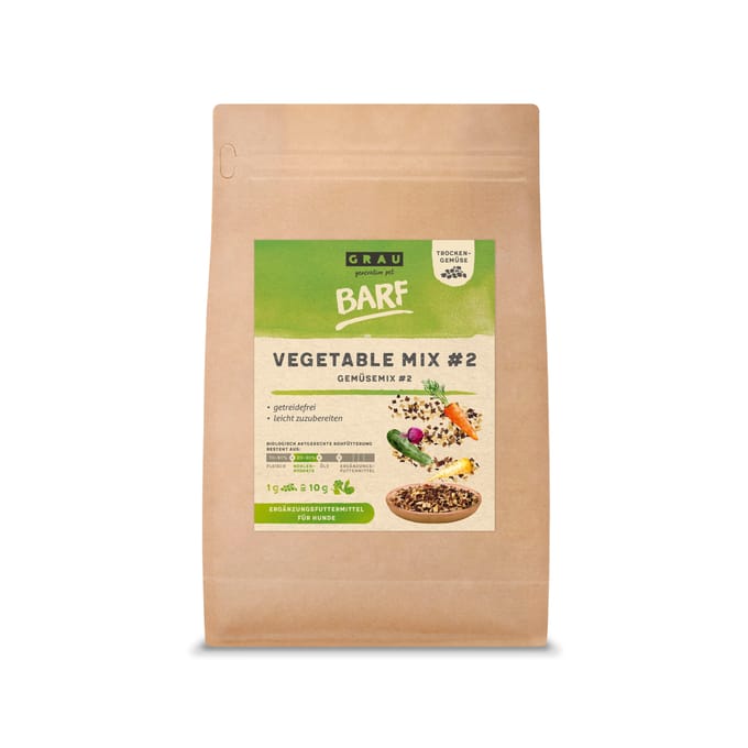 500g Grau Groentemix #2 Aanvullend voer voor honden
