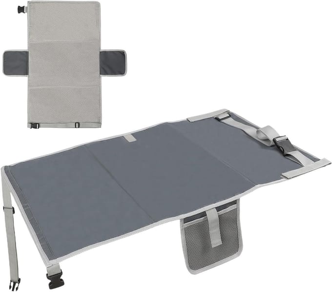 Reisbed Kinderen - Kinderhangmat - Comfortabel Reizen - Verstelbaar Ontwerp - 76 x 44.5 cm - Grijs
