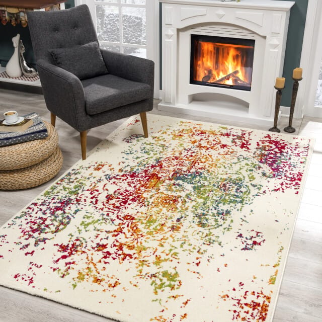 Muratap Vintage michelangelo vloerkleed multi laagpolig- 80x150 cm