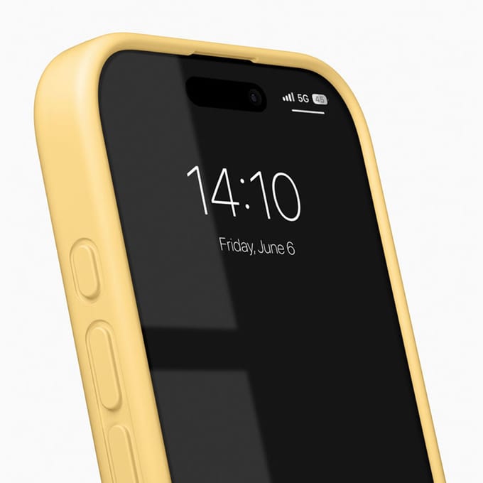 iDeal of Sweden Silicone Case geschikt voor Apple iPhone 15 Pro Max - Soft Lemon