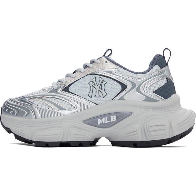 MLB Confortable Doux Polyvalent Mode Augmentant la Hauteur Basse Chaussures de Papa Baskets Unisexes Gris Clair 3ASHWD15N-50GRL 44 white