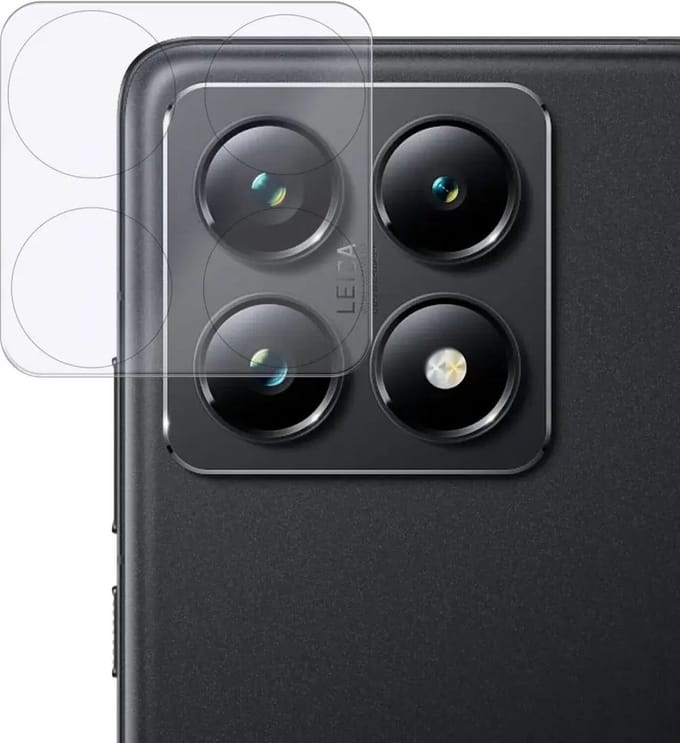 Rosso Camera Protector Geschikt voor Xiaomi 14T Pro | Camera Lens Bescherming | Case Friendly | Ultra Dun Glas | Transparant