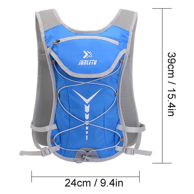 Sac d'hydratation pour poche à eau 2L Grande capacité Résistant à l'usure Respirant Léger Randonnée Course Black one black
