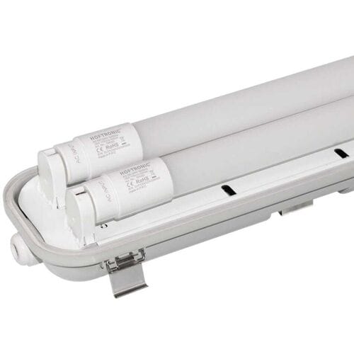 HOFTRONIC 6x LED TL Armatuur 120 cm - 6000K Daglicht wit - 2x18 Watt - IP65 Waterdicht
