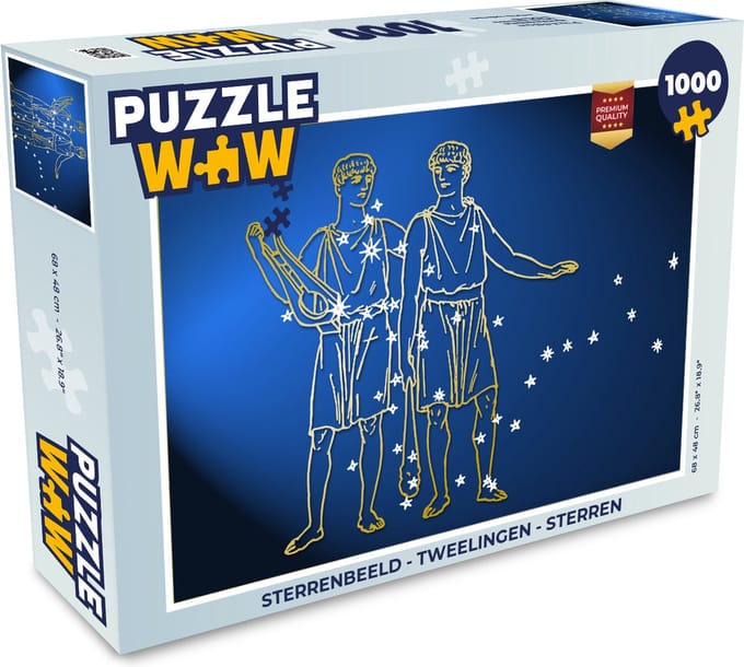 Puzzel Sterrenbeeld - Tweelingen - Sterren - Legpuzzel - Puzzel 1000 stukjes volwassenen