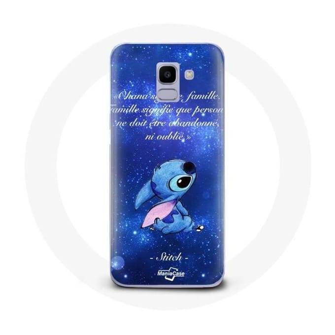 Coque pour Samsung Galaxy A8 2018 Stitch Ohana Citation