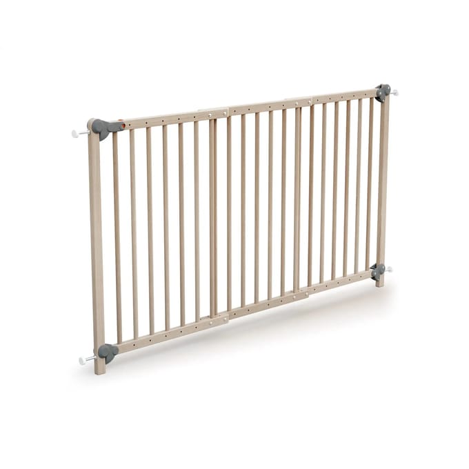 WEBABY Uitschuifbaar babyhekje in hout Beuken onbewerkt 150 cm LOKEE